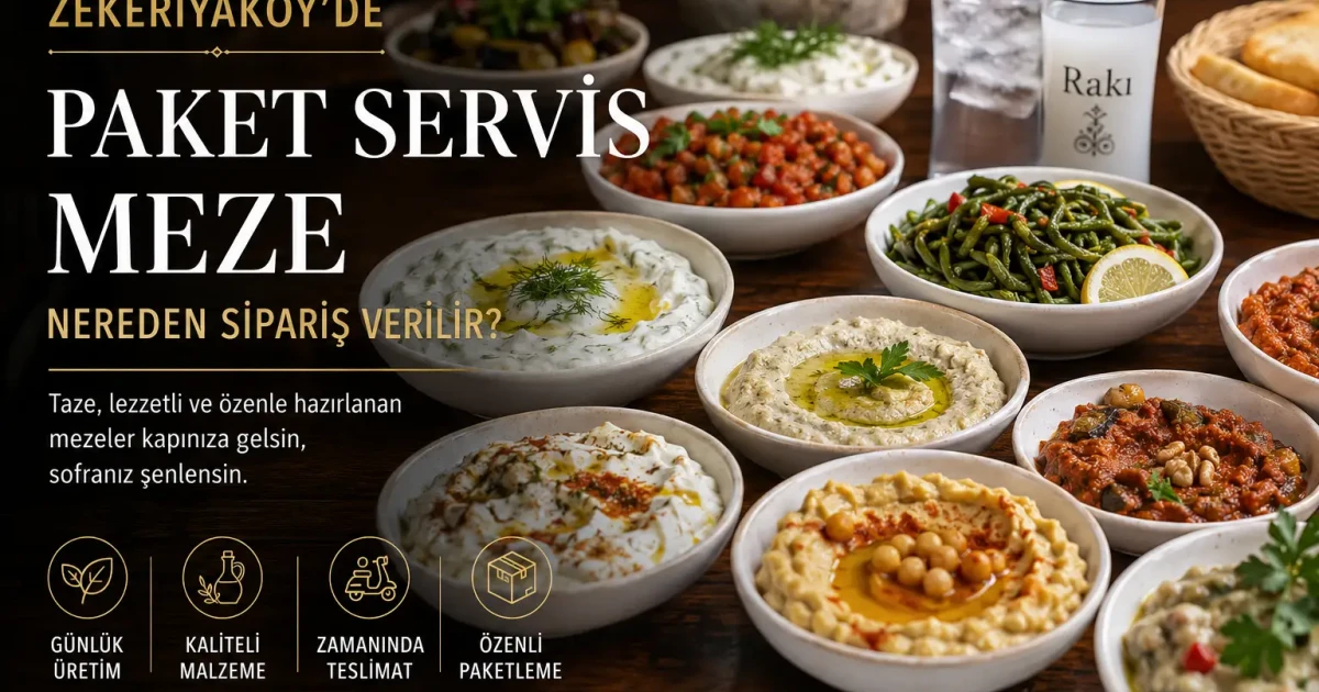 Zekeriyaköy’de Paket Servis Meze Nereden Sipariş Verilir?
