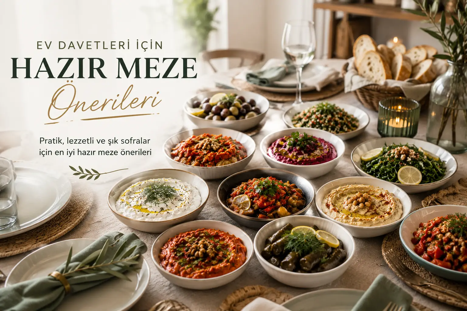 2026 Ev Davetleri İçin Hazır Meze Önerileri