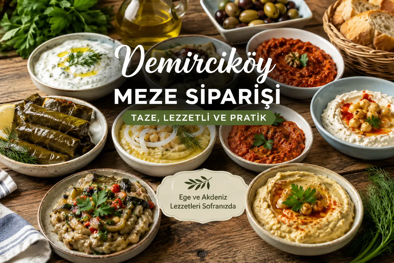 Demirciköy Meze Siparişi: Doğayla İç İçe Sofralara Taze Lezzetler
