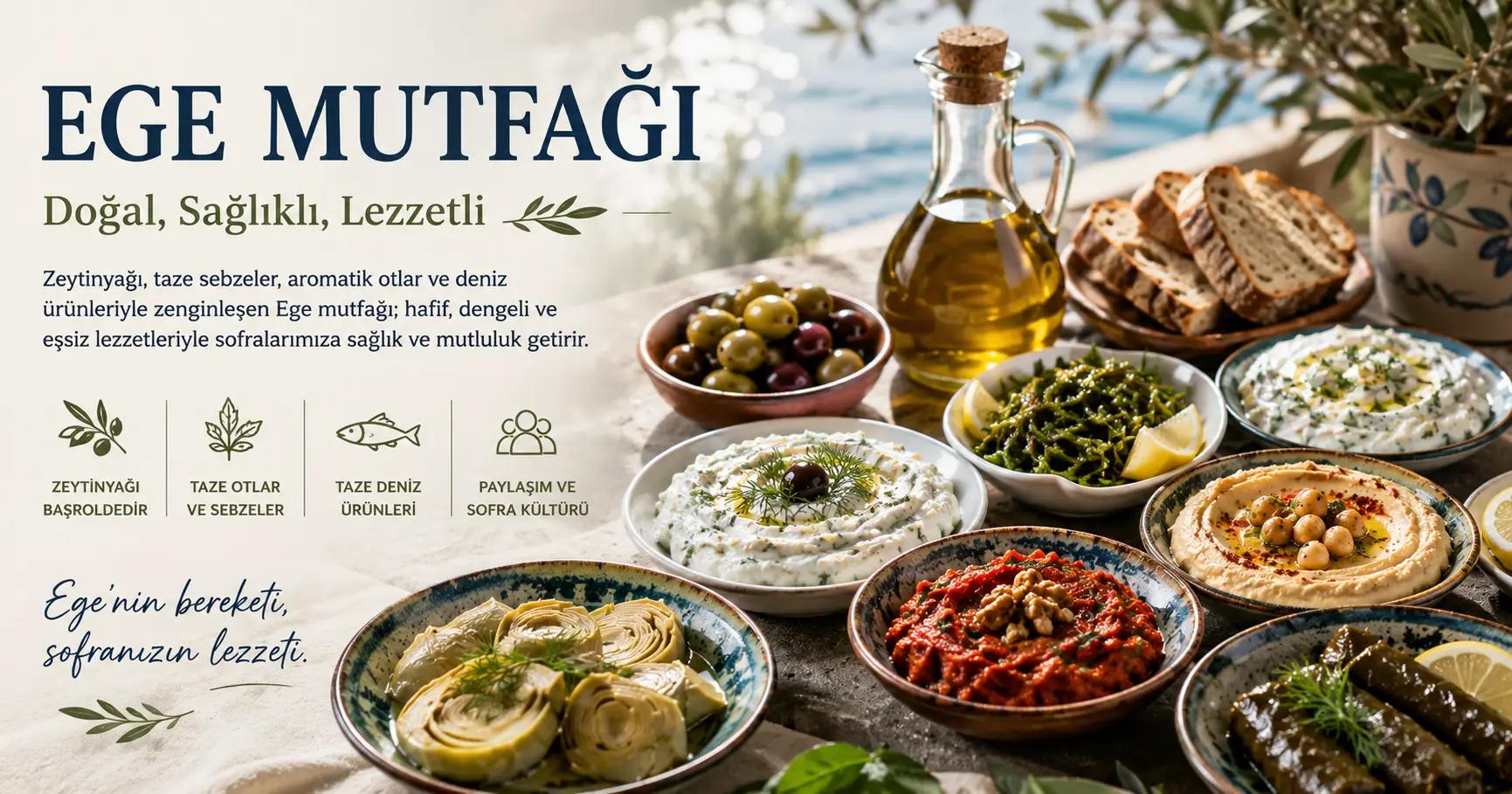 Ege Mutfağı Nedir? Özellikleri, Lezzetleri ve Sofra Kültürü