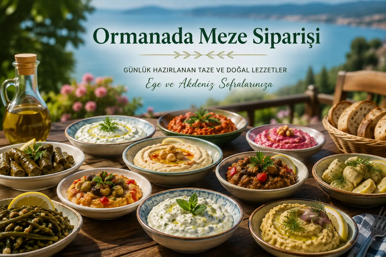 Ormanada Meze Siparişi: Doğayla İç İçe Sofralara Taze Ege Lezzetleri