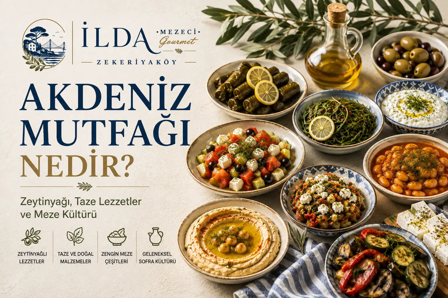 Akdeniz Mutfağı Nedir? Zeytinyağından Deniz Ürünlerine Uzanan Lezzet Yolculuğu